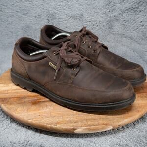 Rockport Mens Rugged Bucks WP Mudguard Oxford Casual Shoe V75406 Brown Sz 12 M